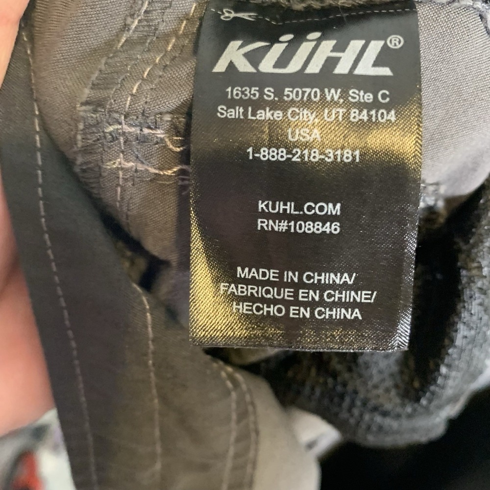 Kuhl Konfidant Air Pants 38x30 Dark Gray Hiking Outdoors Cargo Stretch 5098 - Picture 12 of 16